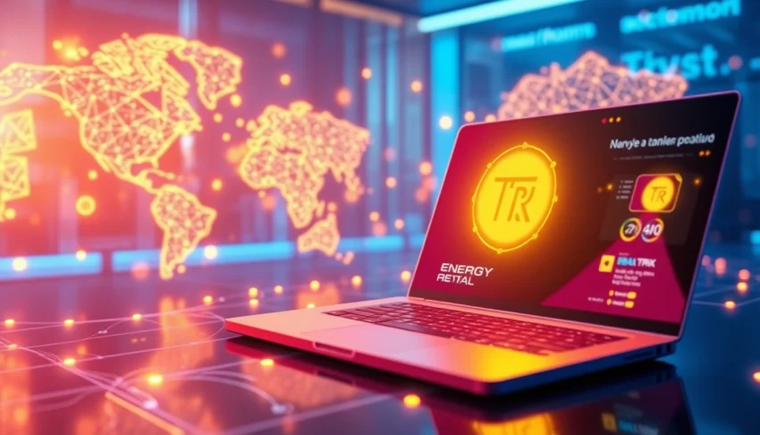 Seamless TRX energy rental on a secure, professional blockchain platform emphasizing speed and reliability for crypto users.