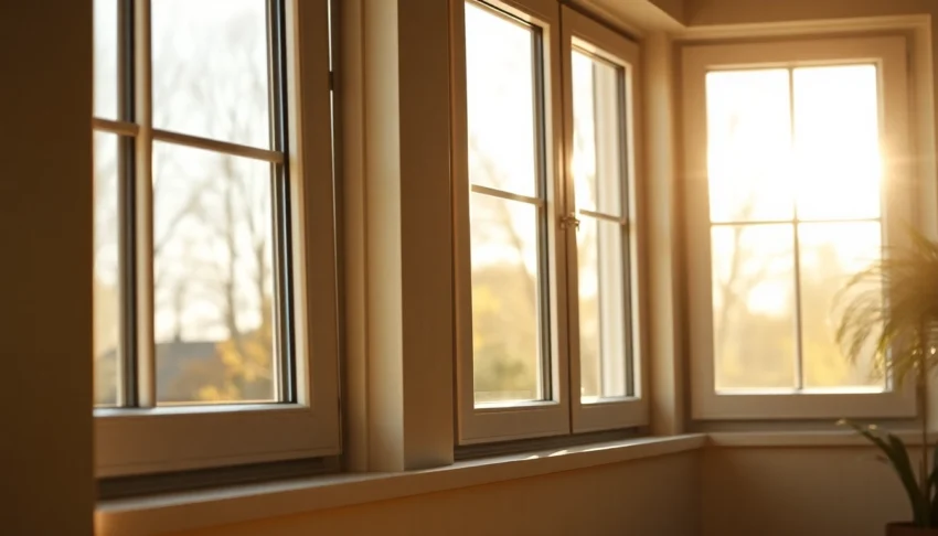 Energy-efficient sash windows in a stylish home, showcasing thermal seals and double glazing that improve insulation and reduce heat loss.