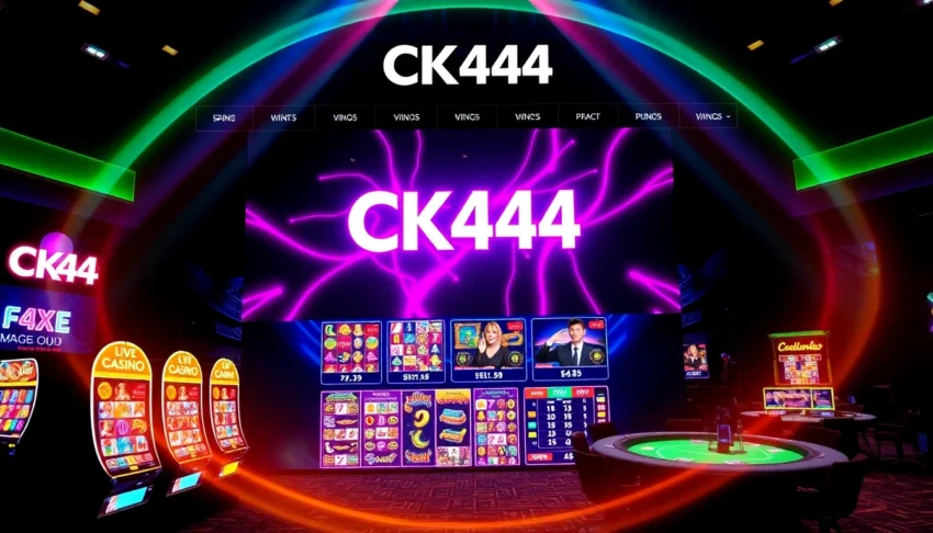 Experience the thrill at ck444 with vibrant game visuals and lively casino atmosphere, perfect for online players.