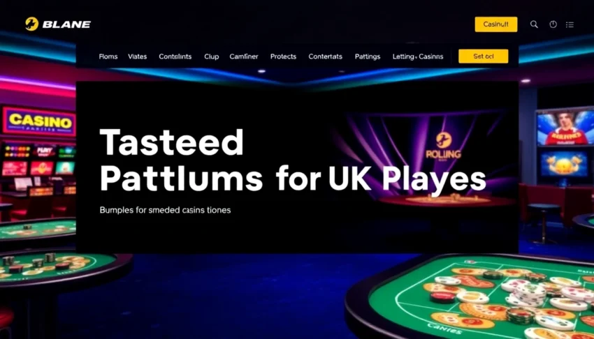 Highlighting the best non GamStop casinos in the UK featuring trusted platforms and vibrant gaming visuals for responsible gamblers.