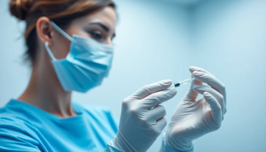 Professional healthcare provider performs Fettwegspritze in Zürich for targeted fat reduction, emphasizing precision and care.