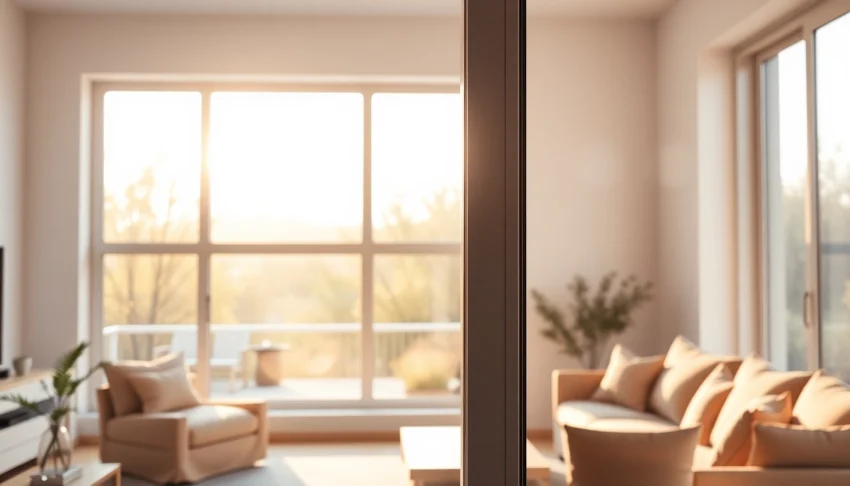 Home upgrading with Replacement Windows showcasing energy-efficient frames and natural light.