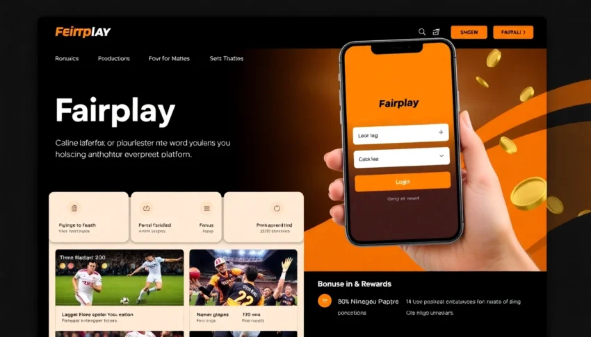 Fairplay login screen showcasing an easy-to-use interface with vibrant colors for seamless sports betting experience in India.