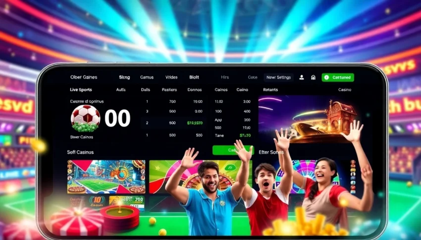 Sky exchange: A poised online sports betting and casino platform with vibrant graphics and live game visuals, engaging users instantly.