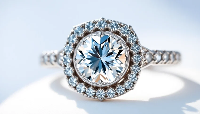 Beautiful halo engagement rings featuring center diamonds encircled by smaller gems, highlighting sparkle and elegance, perfect for proposals and special occasions.