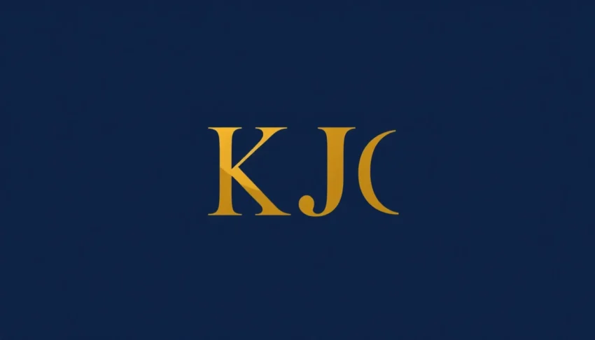 KJC logo design symbolizing trust, professionalism, and innovation for brand recognition.