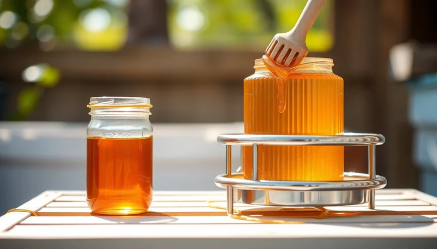 Shop for best seller stainless support at tienda del apicultor-apidroches with honey jars and